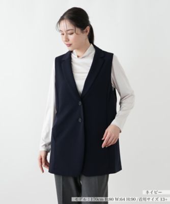 ＜Leilian plus house (Women/大きいサイズ)＞ベスト【Ｌｅｉｌｉａｎ　ＷＨＩＴＥ　ＬＡＢＥＬ】