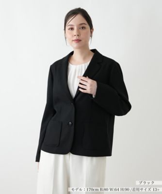 【送料無料】Leilian plus house (Women/大きいサイズ)/レリアン プラスハウス ブレザー【Leilian WHITE LABEL】99クロ コート・ジャケット【三越伊勢丹/公式】