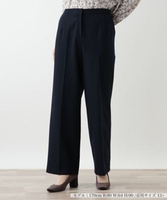 ＜Leilian plus house (Women/大きいサイズ)＞パンツ【Ｌｅｉｌｉａｎ　ＷＨＩＴＥ　ＬＡＢＥＬ】