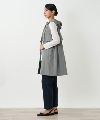 フーディーロングベスト【MUSE BY ROCHAS