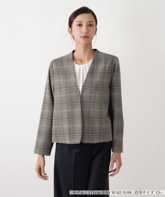 ＜Leilian plus house (Women/大きいサイズ)＞ジャケット【ＢＯＵＲＧＥ】
