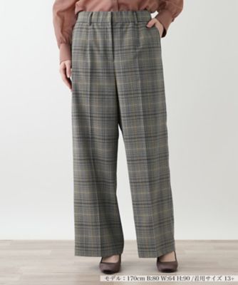 ＜Leilian plus house (Women/大きいサイズ)＞パンツ【ＢＯＵＲＧＥ】