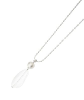 ＜Leilian plus house (Women/大きいサイズ)＞クリアモチーフロングネックレス