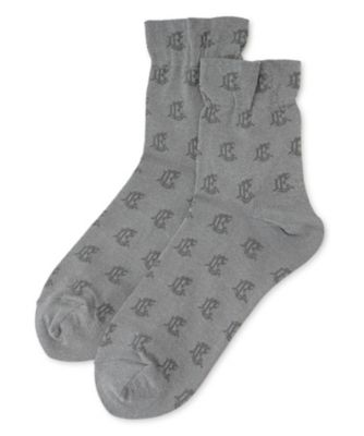 Leilian plus house (Women/大きいサイズ)/レリアン プラスハウス ラメショートソックス 94ライトグレー 靴下【三越伊勢丹/公式】