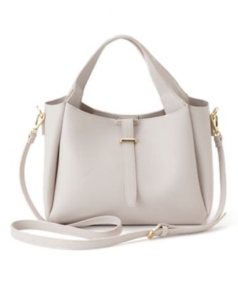 【送料無料】Leilian plus house (Women/大きいサイズ)/レリアン プラスハウス 2WAYトートバッグ 94ライトグレー 旅行用かばん・バッグ【三越伊勢丹/公式】