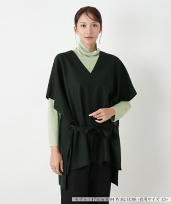 Vネックチュニックベスト【BOURGE】 | Leilian plus house