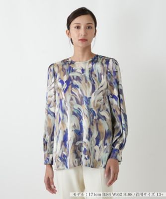 ＜Leilian plus house (Women/大きいサイズ)＞ブラウス【ＢＯＵＲＧＥ】