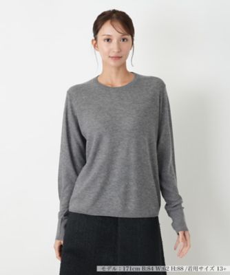 【送料無料】Leilian plus house (Women/大きいサイズ)/レリアン プラスハウス セーター 93ライトグレー トップス【三越伊勢丹/公式】