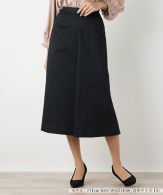 【送料無料】Leilian plus house (Women/大きいサイズ)/レリアン プラスハウス スカート 99クロ 【三越伊勢丹/公式】
