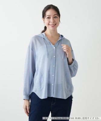 ＜Leilian plus house (Women/大きいサイズ)＞フーディーブラウス【ＮＥＭＩＫＡ】