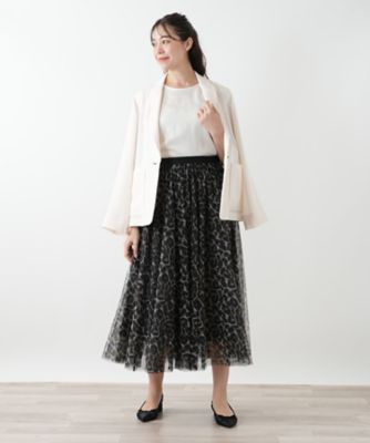 レリアン　NEMIKA ドット柄ロングスカート ブラック レリアン NEMIKA ドット柄ロングスカート ブラック - メルカリ