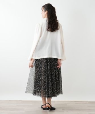 美品✨ネミカ　チュールスカート　XL　黒　近年モデル　黒　レリアン　定価3.8 ドットチュールフレアスカート【NEMIKA】|ネミカ | レリアン公式