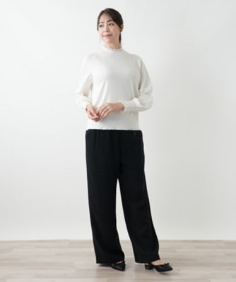 大きいサイズ！レリアンプラスハウス　ストレッチホワイトパンツ ストレッチパンツ|レリアン プラスハウス | レリアン公式