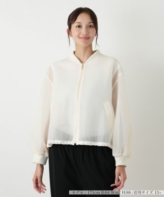 ＜Leilian plus house (Women/大きいサイズ)＞シアージップブルゾン【ＮＥＭＩＫＡ】