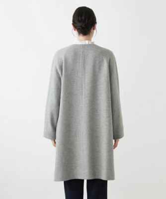 店舗人気】カシミヤノーカラーコート【25年11月カタログ