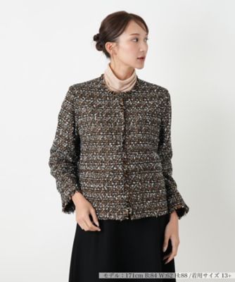 【送料無料】Leilian plus house (Women/大きいサイズ)/レリアン プラスハウス ジャケット 87コゲチャ コート・ジャケット【三越伊勢丹/公式】