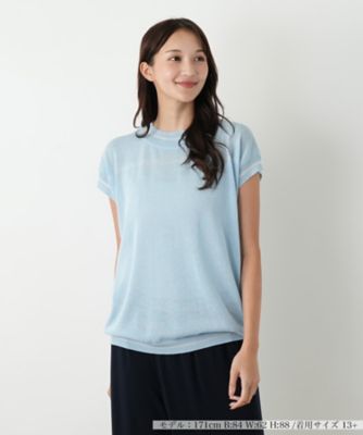 Leilian PLUS HOUSE / レリアンプラスハウス 【店舗人気】配色メッシュニットトップス【NEMIKA】 店舗人気】配色メッシュニットトップス【NEMIKA】|レリアン