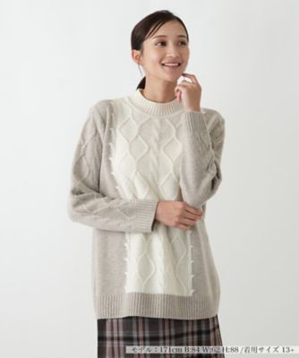 ＜Leilian plus house (Women/大きいサイズ)＞セーター【ＲＯＣＨＡＳ　Ｐｒｅｍｉｅｒｅ】
