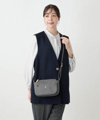 【Rossi】レザーショルダーバッグ ショルダーバッグ【ROSSI】 | Leilian plus house (Women/大きい