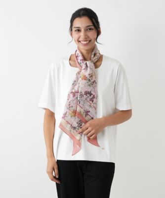 Leilian ボタニカルアート柄トップス 大きいサイズ13+ 日本製 ボタニカル柄ブラウス【ERICA】 | Leilian (Women
