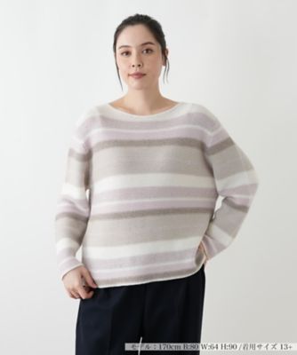 ＜Leilian plus house (Women/大きいサイズ)＞セーター【ＴＲＩＣＯＴ　ＰＥＲＵＧＩＡ】