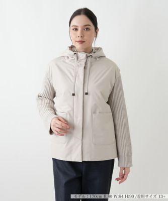 【送料無料】Leilian plus house (Women/大きいサイズ)/レリアン プラスハウス ブルゾン【TRICOT PERUGIA】82ベージュ コート・ジャケット【三越伊勢丹/公式】