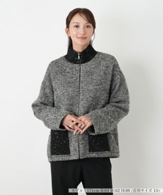 【送料無料】Leilian plus house (Women/大きいサイズ)/レリアン プラスハウス ジャケット【SHE'S SO】99クロ コート・ジャケット【三越伊勢丹/公式】