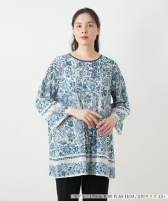 ＜Leilian plus house (Women/大きいサイズ)＞プリントレースブラウス