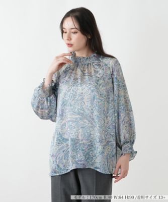 ＜Leilian plus house (Women/大きいサイズ)＞【ウォッシャブル】ブラウス【ＲＯＣＨＡＳ　Ｐｒｅｍｉｅｒｅ】