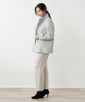 スタンドカラーショートコート【Leilian WHITE LABEL