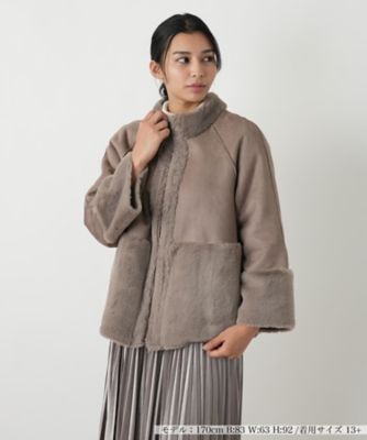 ＜Leilian plus house (Women/大きいサイズ)＞【店舗人気】フェイクムートンショートジャケット