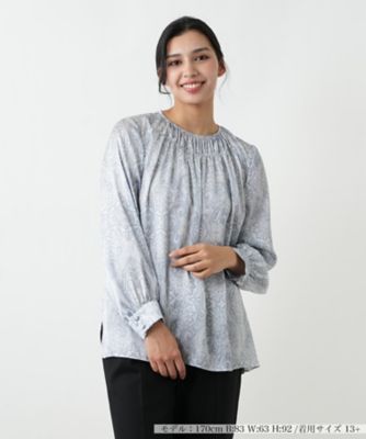 ＜Leilian plus house (Women/大きいサイズ)＞【ウォッシャブル】ブラウス【Ｌｅｉｌｉａｎ　ＷＨＩＴＥ　ＬＡＢＥＬ】