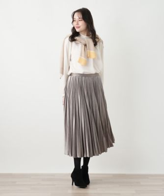 店舗人気】ベロアプリーツスカート | Leilian plus house (Women