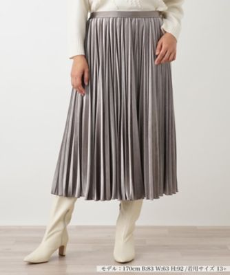 店舗人気】ベロアプリーツスカート【25年11月カタログ】 | Leilian