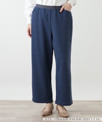 ＜Leilian plus house (Women/大きいサイズ)＞【店舗人気】あったか千鳥格子セミワイドパンツ