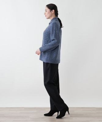 店舗人気】タートルネックケーブルニットカーディガン | Leilian plus