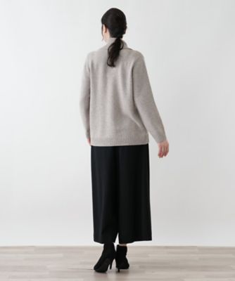 leilian - レリアン セーター トップス タートルネック ケーブルニット 日本製 大きいサイズ レディース 13+サイズ ダークグレー Leilian 店頭人気】タートルネックケーブルニットカーディガン | Leilian plus