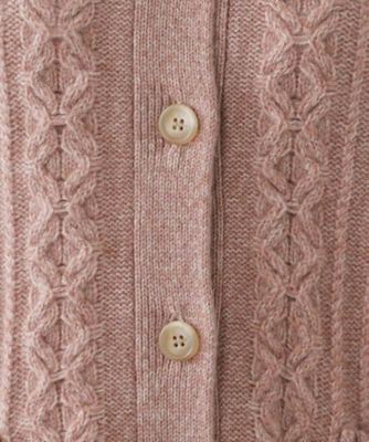 タートルネックケーブルニットカーディガン | Leilian plus house