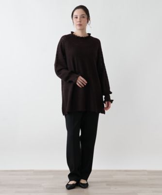 完売色♥️新作新品✨ 【USAGI ONLINE限定】フリルニットプルオーバー SNIDEL ＼USAGI ONLINE限定🐰／ ビジュー衿がきらめくスウェットと、甘