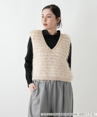 ＜Leilian plus house (Women/大きいサイズ)＞ベスト【ＮＥＭＩＫＡ】