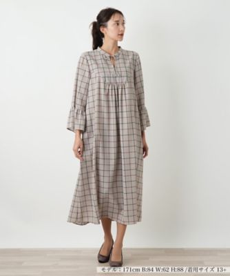 【送料無料】Leilian plus house (Women/大きいサイズ)/レリアン プラスハウス ワンピース 82ベージュ ワンピース・ドレス【三越伊勢丹/公式】