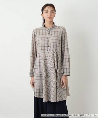 【送料無料】Leilian plus house (Women/大きいサイズ)/レリアン プラスハウス ブラウス 82ベージュ トップス【三越伊勢丹/公式】