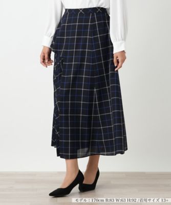 ＜Leilian plus house (Women/大きいサイズ)＞フレアスカート【ＢＯＵＲＧＥ】