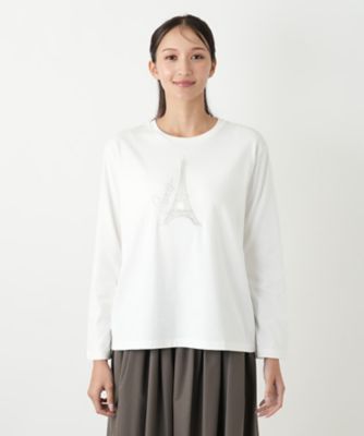 レリアン　タグ付未使用に近い　ネミカ　異素材ふんわり袖のカットソー　ブラック レリアン タグ付未使用に近い ネミカ 異素材ふんわり袖のカットソー