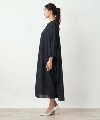 キーネックフレアスリーブワンピース【BOURGE】 | Leilian plus