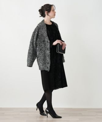 店舗人気】異素材切り替えワンピース【セレモニー】【Leilian