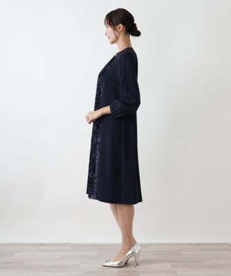 LEILIAN 切替ワンピース 17+ フォーマル セレモニー レリアン 異素材 LEILIAN 切替ワンピース 17+ フォーマル セレモニー レリアン 異素材