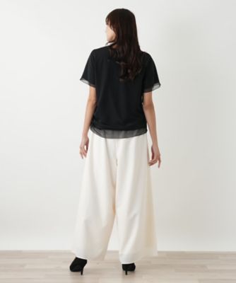 Leilian / レリアン 【店舗人気】チュールレイヤードカットソー 店舗人気】チュールレイヤードカットソー|ブールジュ | レリアン