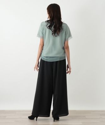 Leilian / レリアン 【店舗人気】チュールレイヤードカットソー 店舗人気】チュールレイヤードカットソー|ブールジュ | レリアン