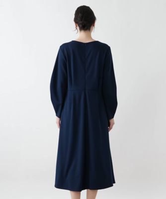 Vネックフレアワンピース【BOURGE】 | Leilian plus house